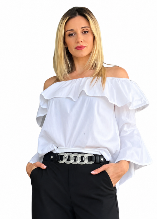 Blusa Donna Minny Bianco