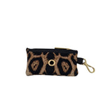 Llavero Heart – Piel genuina de potro con estampado de leopardo