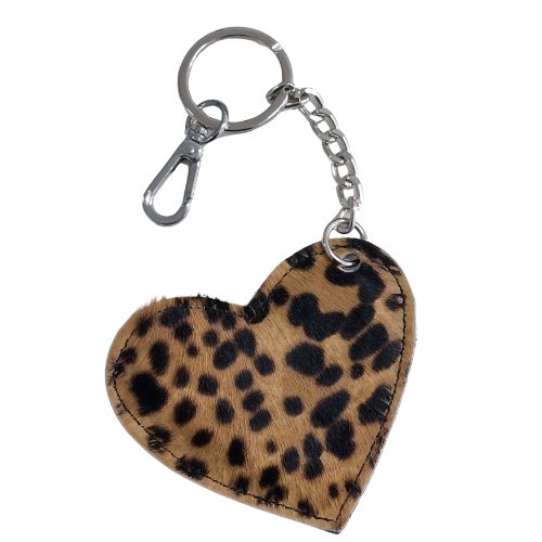 Portachiavi Heart – Vera Pelle Cavallino Maculato