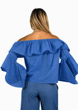 Blusa Donna Miriana Azzurro