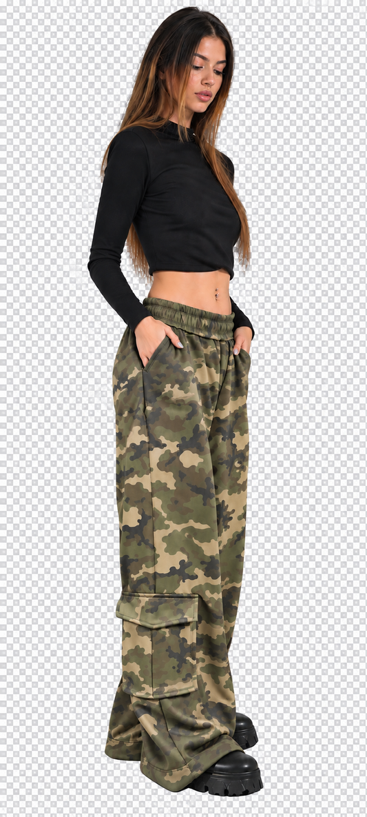 Pantalone Donna Barbara Mimetico
