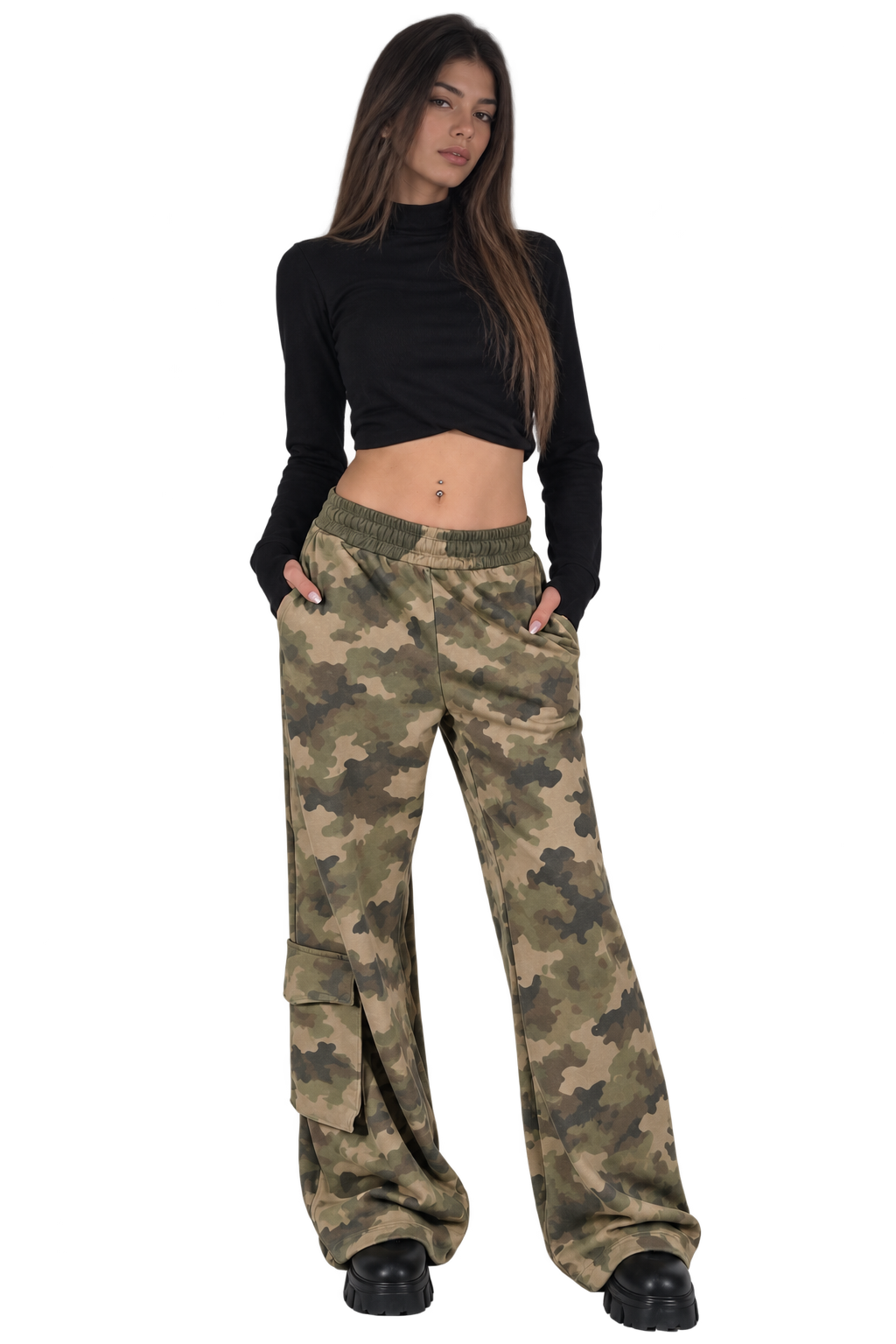Pantalone Donna Barbara Mimetico
