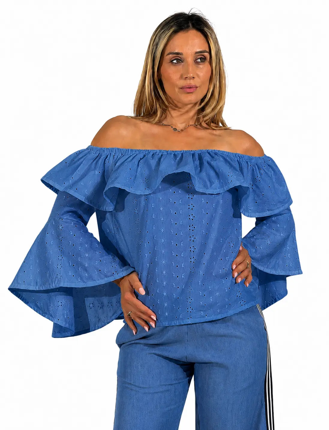 Blusa Donna Miriana Azzurro