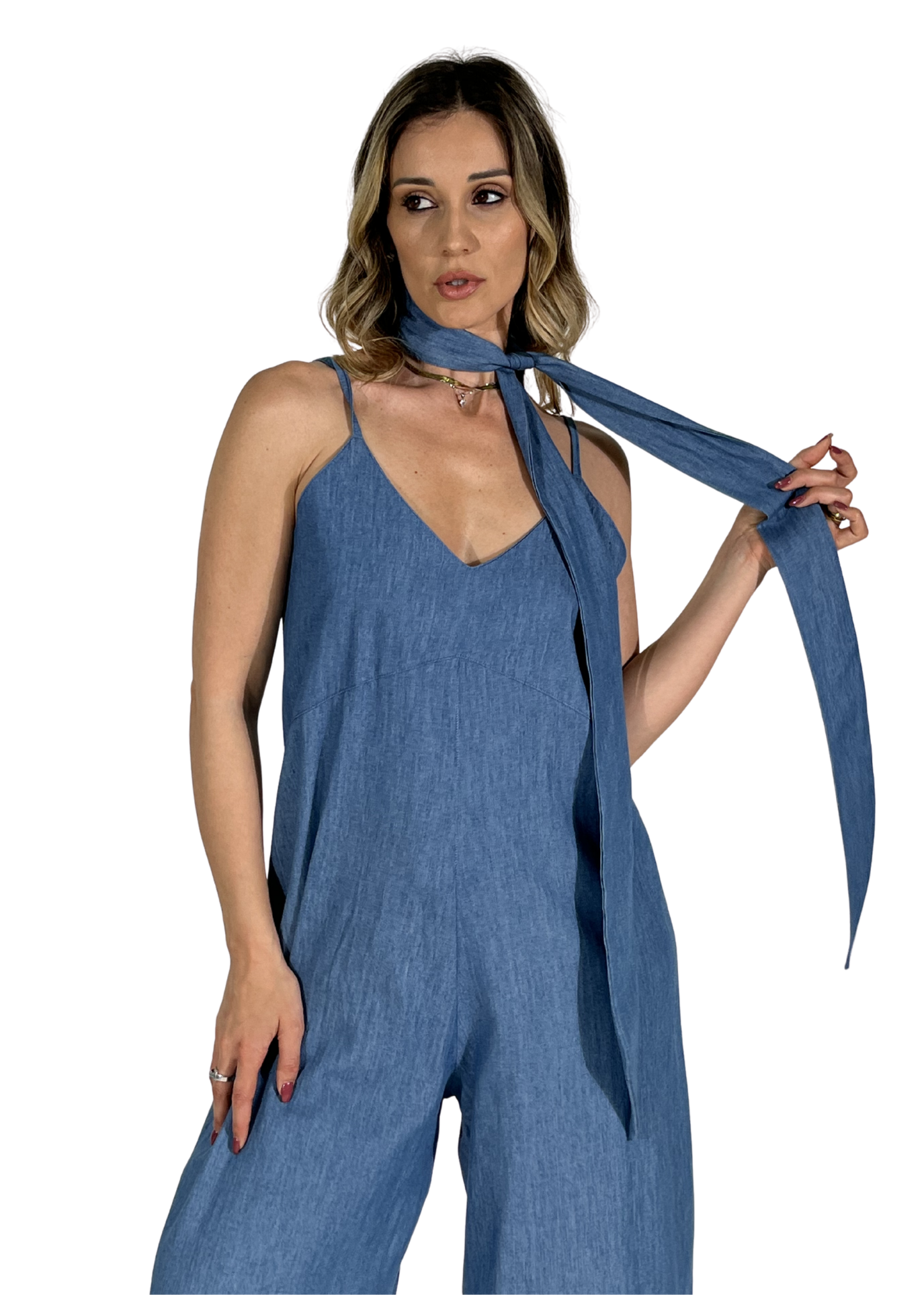 Salopette Donna Denim Raissa Blu