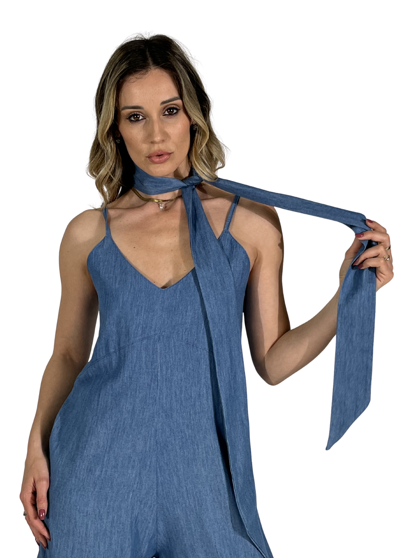 Salopette Donna Denim Raissa Blu