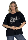 Maglia Gioia  Over Donna “My Soul” con Strass