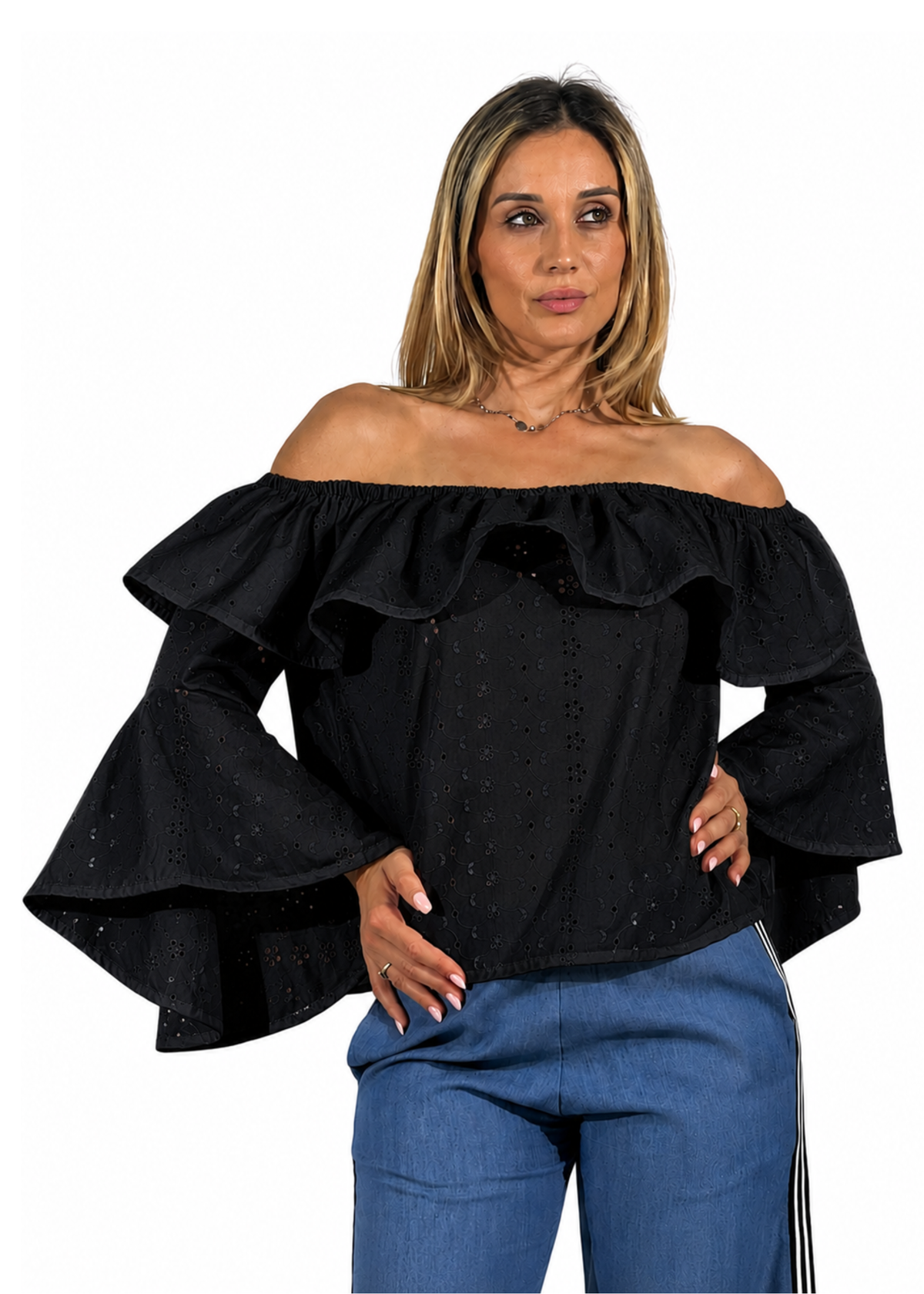 Blusa Donna Miriana Nero