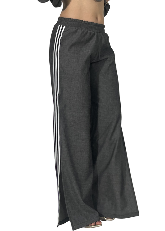 Pantalone Emiliana in Denim Nero Leggero