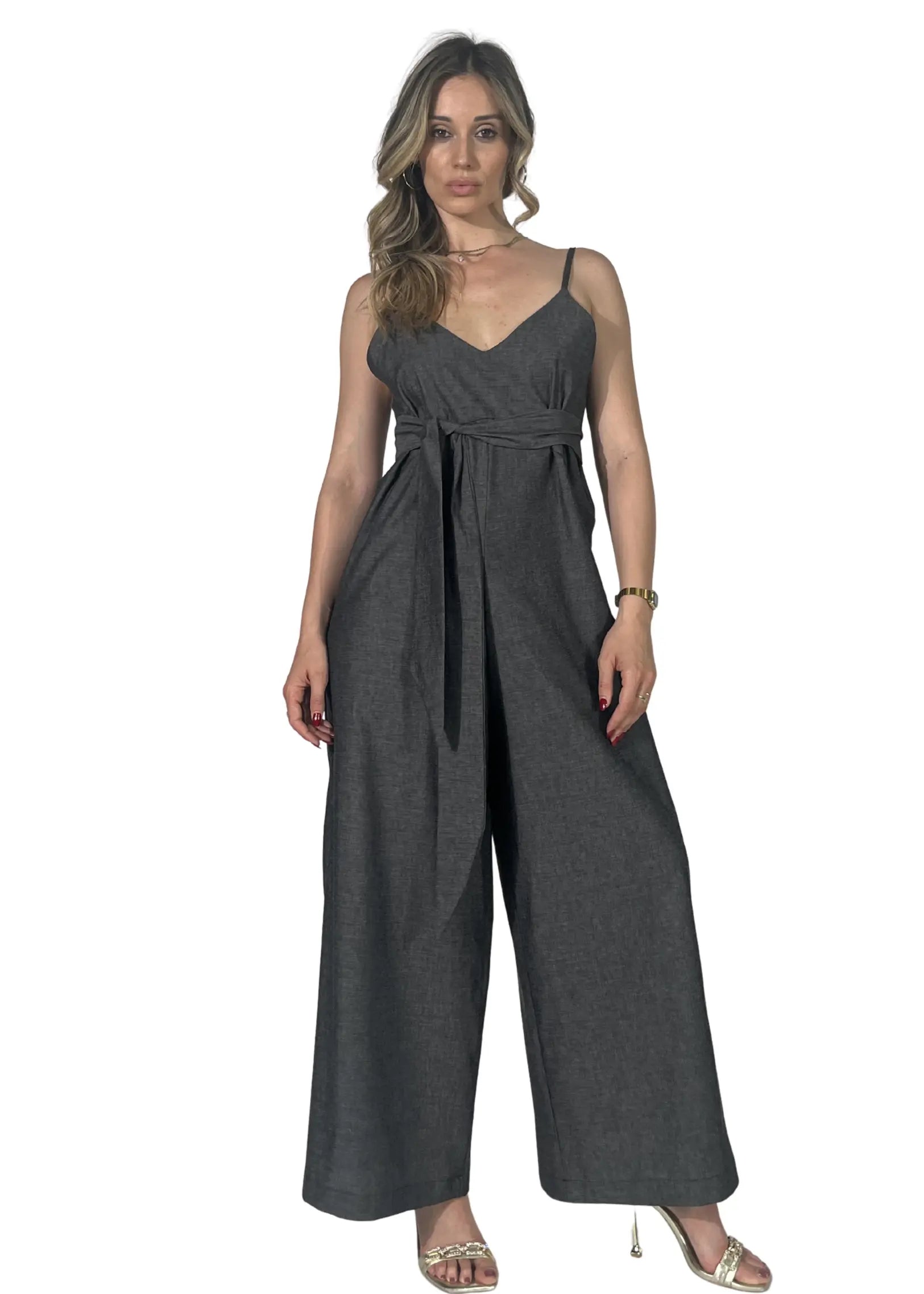 Salopette Donna Denim Raissa Nero