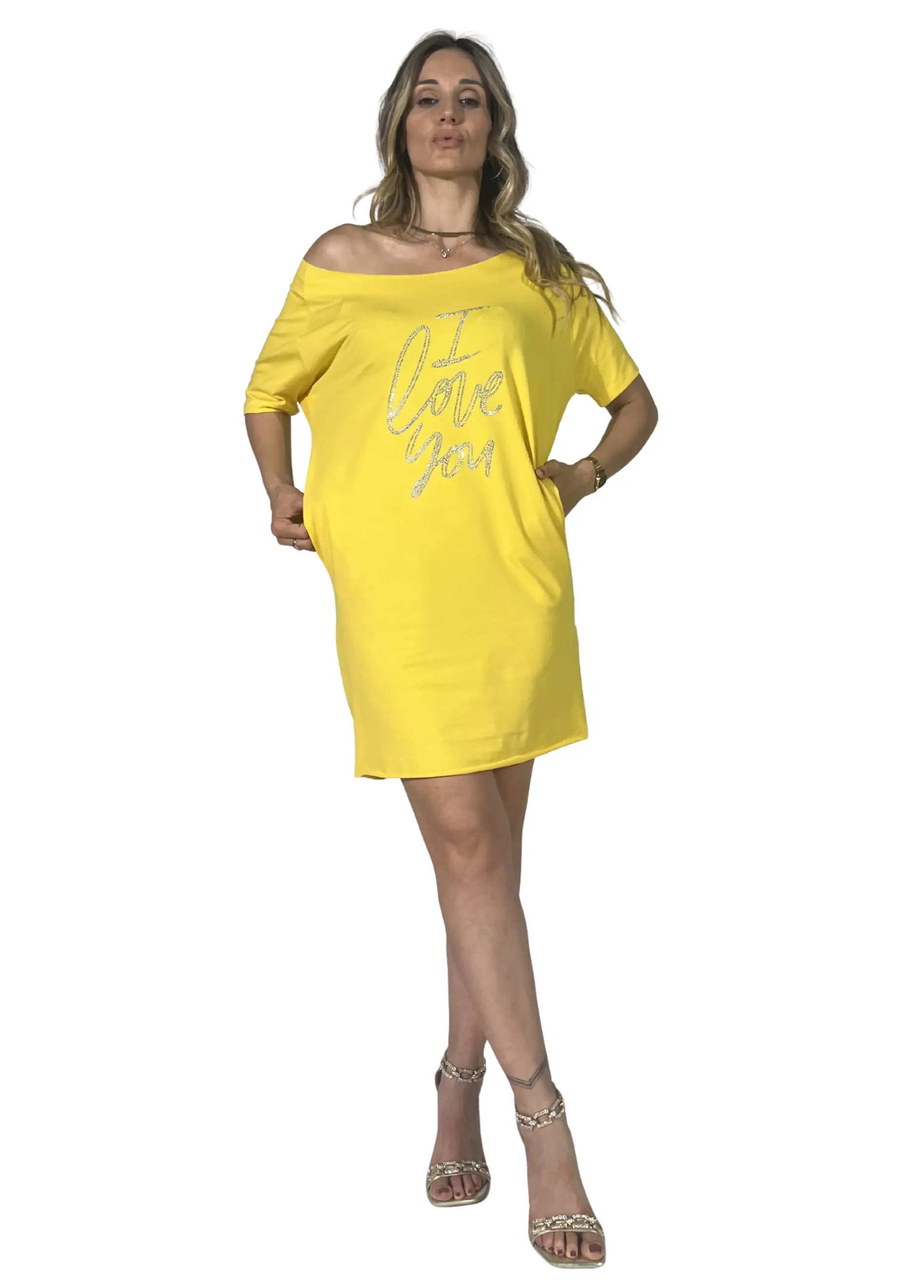 Abito Flavia “I love You” Giallo