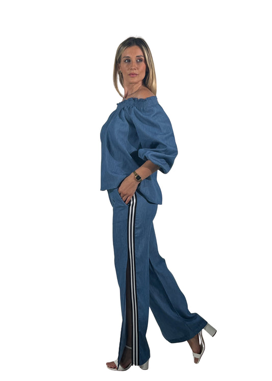 Completo Donna 2 Pezzi – Blusa "Emily", Pantalone "Victoria"