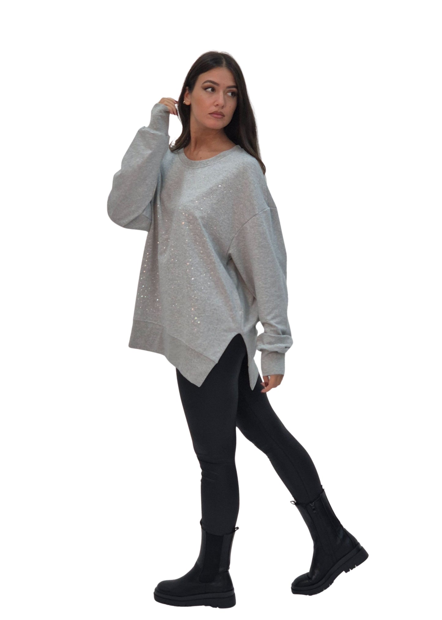 Felpa Donna Livia Melange