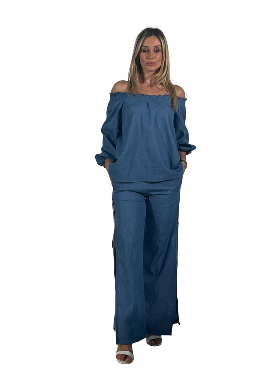 Completo Donna 2 Pezzi – Blusa "Emily", Pantalone "Victoria"