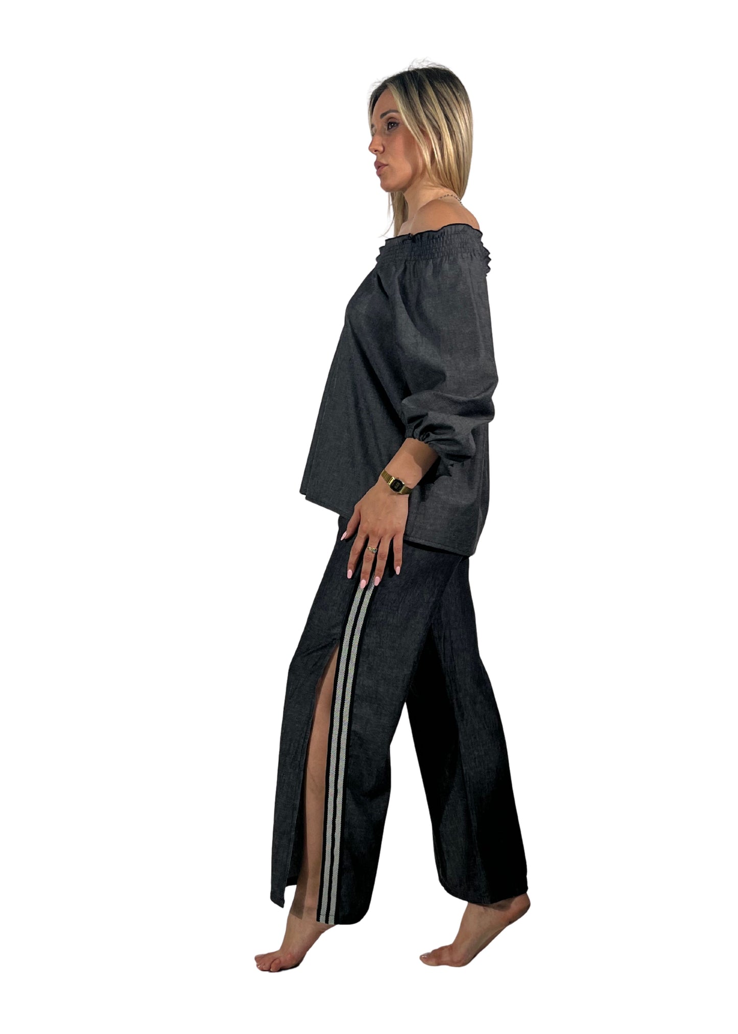 Completo Donna 2 Pezzi – Blusa "Emily", Pantalone "Victoria"