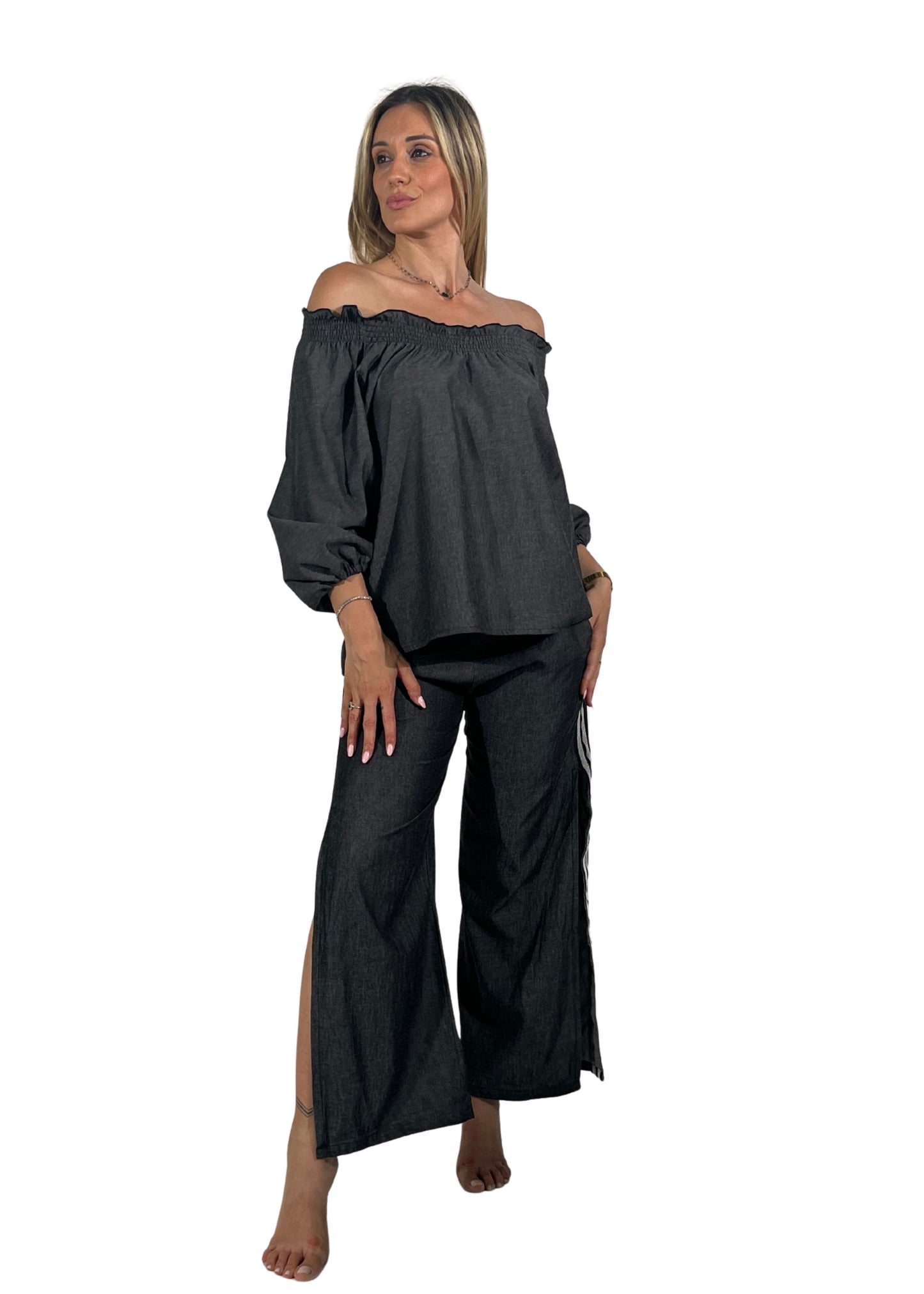 Completo Donna 2 Pezzi – Blusa "Emily", Pantalone "Victoria"