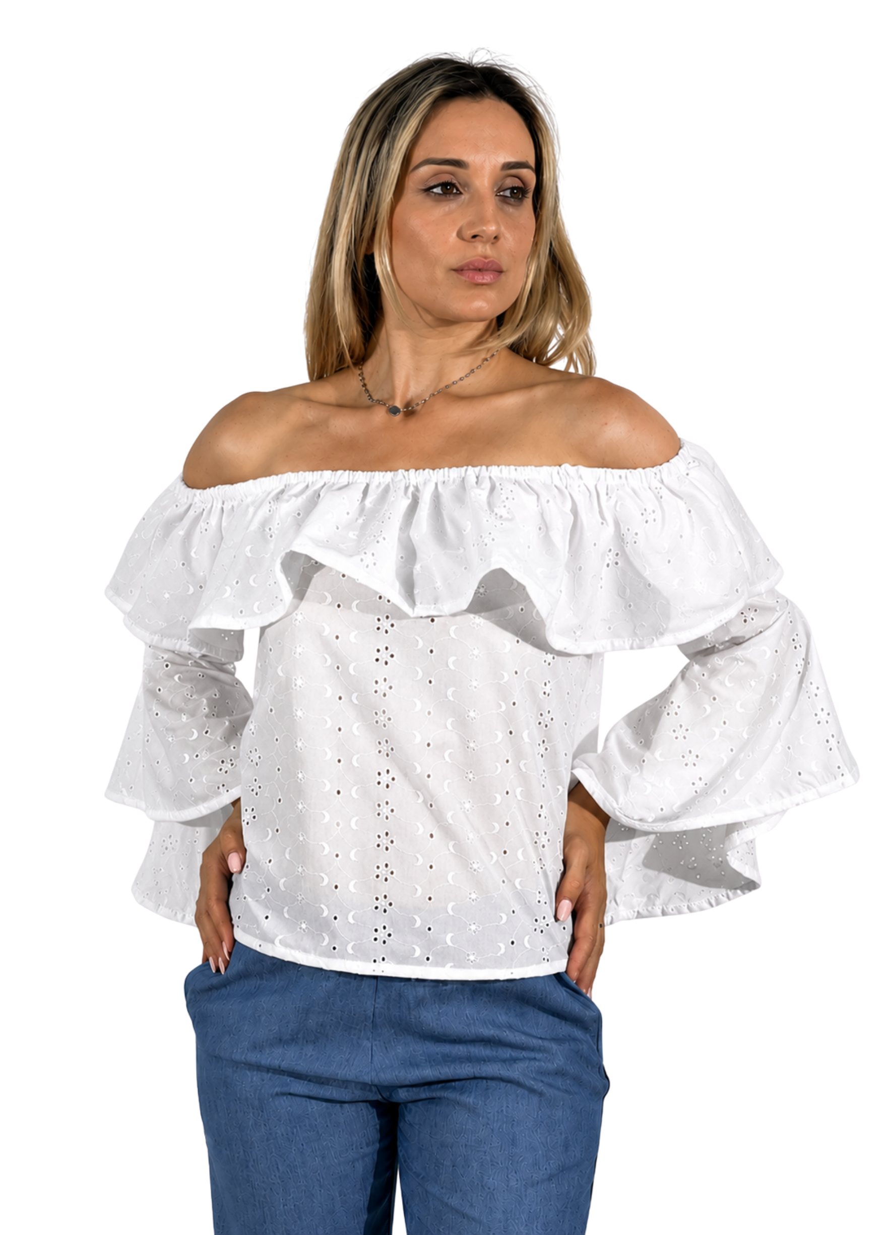Blusa Donna Miriana Bianco