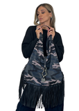 Bolso saco Lory de mujer con flecos
