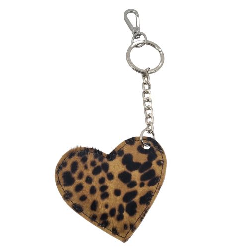 Portachiavi Heart – Vera Pelle Cavallino Maculato