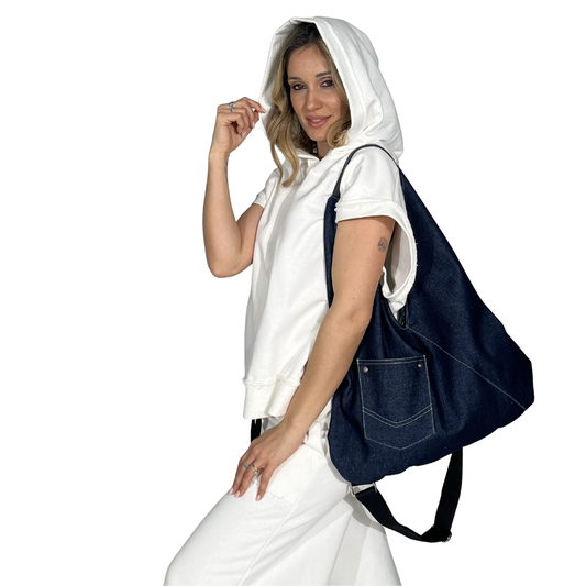 Borsa Sacca Donna Luisana Denim