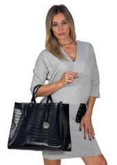 Borsa Donna Noah in Pelle stampa Cocco