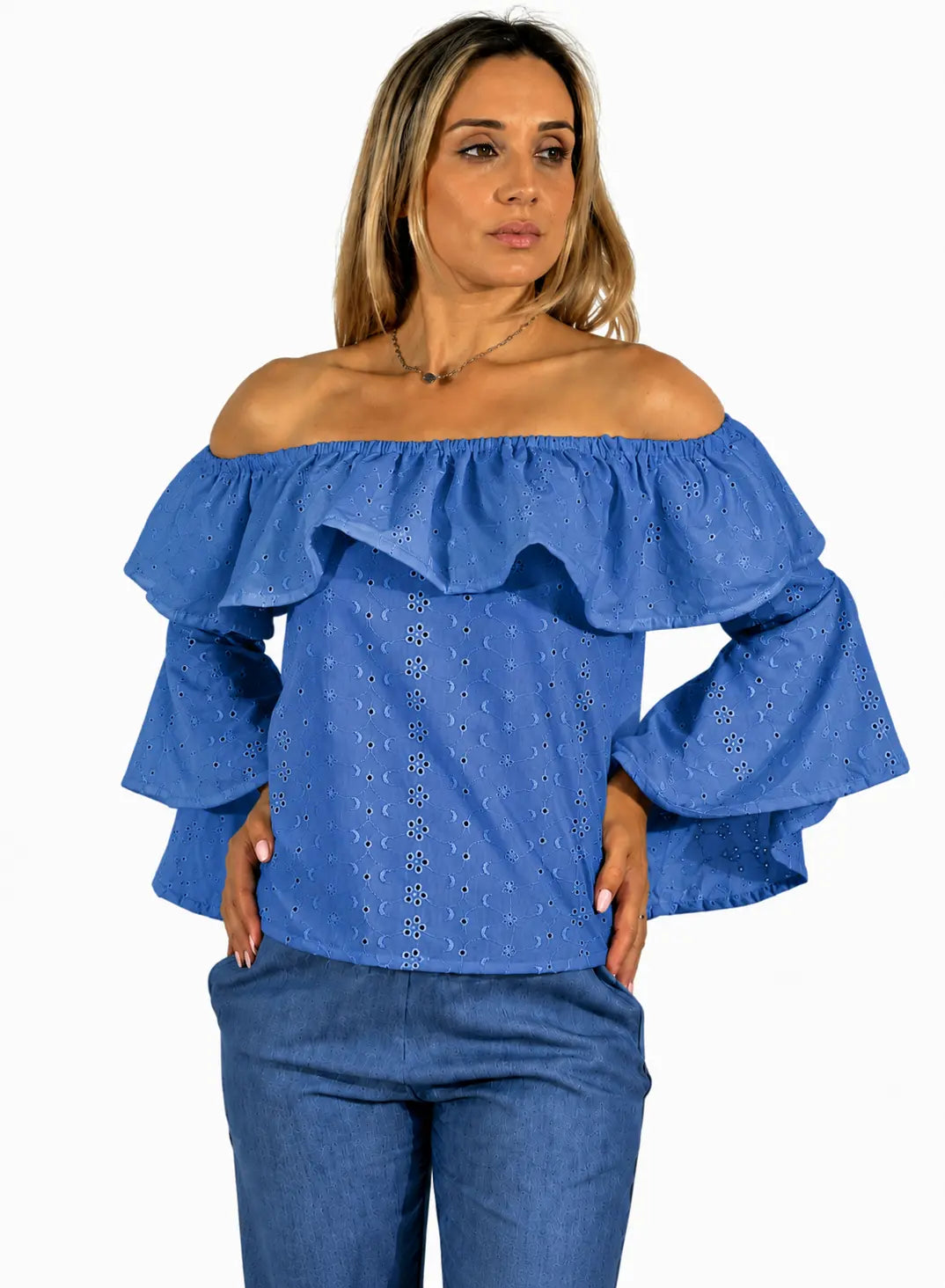 Blusa Donna Miriana Azzurro